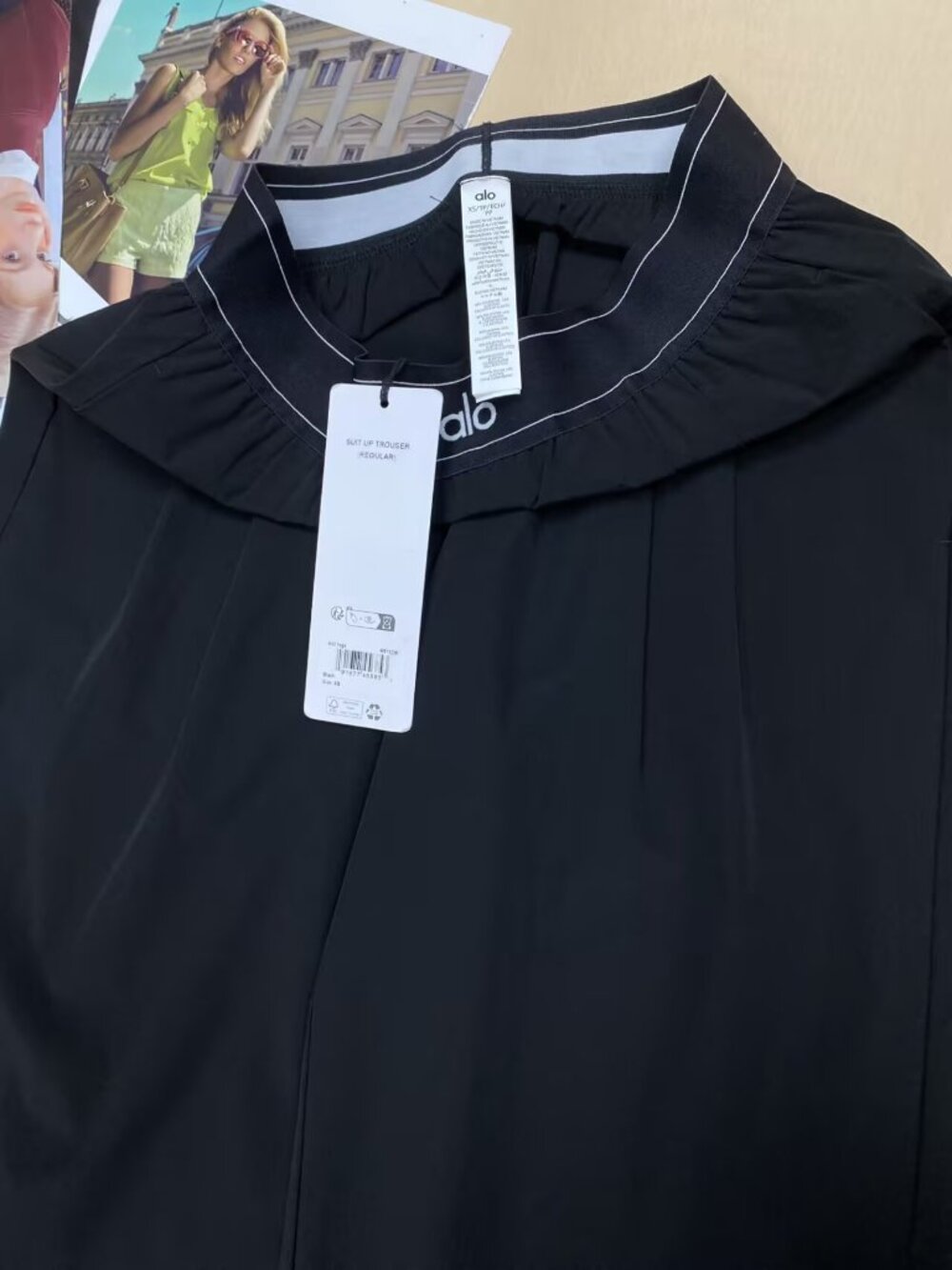 Alo Yoga🤩Suit Up Trouser black Wide Leg Trousers(Regular)NWT Essential💥 - Picture 3 of 8